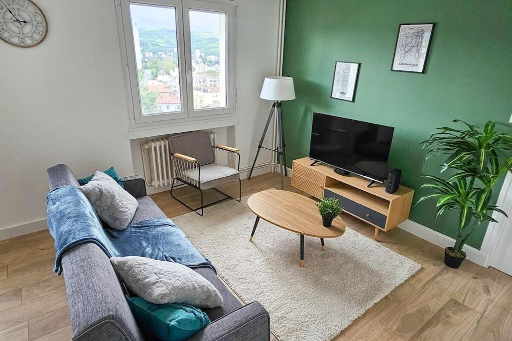 Apartament C'Est Chez Maurice! 4 Ch Wifi Balcon Parking Free Saint-Etienne  Zewnętrze zdjęcie